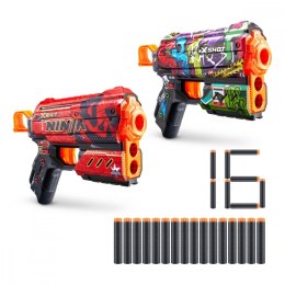 ZURU X-Shot Zestaw wyrzutni Skins Flux 16 strzałek