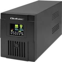 Qoltec Zasilacz awaryjny UPS | Monolith | 1500VA | 900W | LCD | USB