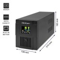 Qoltec Zasilacz awaryjny UPS | Monolith | 2000VA | 1200W | LCD | USB