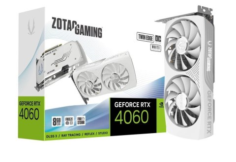 ZOTAC Karta graficzna GeForce RTX 4060 Twin Edge OC 8GB GDDR6 128bit biała