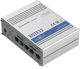 TELTONIKA Router LTE RUTX12 (Cat 6), WiFi, BLE, GNSS, Ethernet