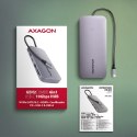 AXAGON HMC-6GM2 Wieloportovy hub 6in1 10Gbps, USB-A, USB-C, HDMI, M.2, SD/mSD, PD 100W, USB-C