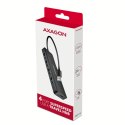 AXAGON HUE-C1A 4-portowy hub USB 5Gbps Travel, USB-C power IN, kabel Type-A 19cm, USB-C dodatkowe zasilanie