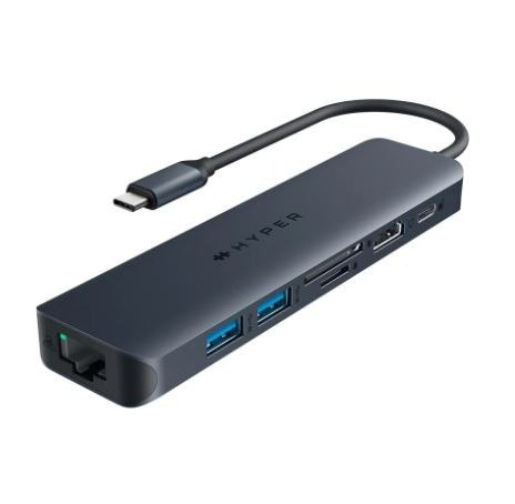 HyperDrive Koncentrator HyperDrive Next 7-Port USB-C Hub HDMI/4K60Hz/SD/RJ45/100W PD Pas-trought