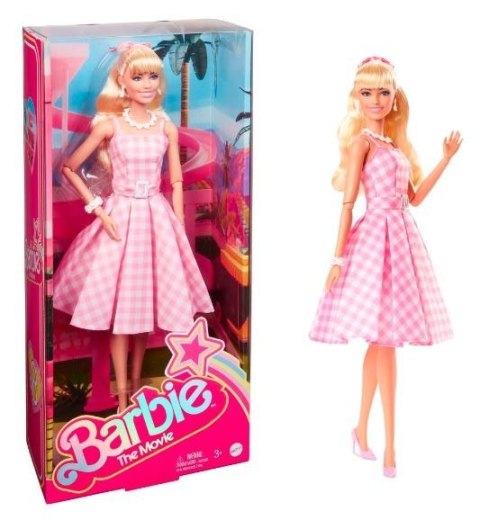 Mattel Lalka filmowa Barbie Margot Robbie jako Barbie w różowej sukience