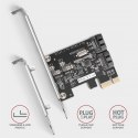 AXAGON PCES-SJ2 Kontroler PCIe 2x wewnętrzny port SATA 6G, chipset JMB582 SP & LP