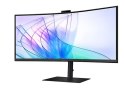 Samsung Monitor 34 cale ViewFinity S65VC VA 3440x1440 UWQHD 21:9 1xHDMI 1xDP 1xUSB-C (90W) 2xUSB 3.0 LAN (RJ45) 5ms HAS Webcam głośniki 