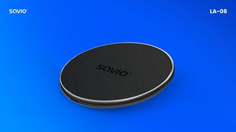 Savio Ładowarka bezprzewodowa indukcyjna Qi, USB-C, 15W, LA-08
