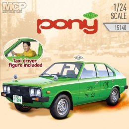 Academy Model plastikowy Hyundai Pony gen. 1 Taxi 1/24