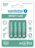 EverActive Akumulatory R03/AAA 550 mAH blister 4 szt. Infinity Line technologia ready to use