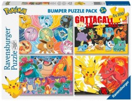 Ravensburger Polska Puzzle 4x100 elementów Pokemon