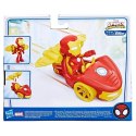 Hasbro Figurka z pojazdem Marvel Spidey i super-kumple, Iron Racer