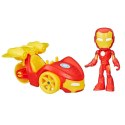 Hasbro Figurka z pojazdem Marvel Spidey i super-kumple, Iron Racer