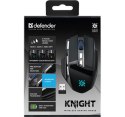 Defender Mysz gamingowa bezprzewodowa Knight GM-885 3200DPI 8P Czarna