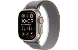 Apple Watch Ultra 2 GPS + Cellular, 49mm Koperta z tytanu z opaską Trail w kolorze zielonym/szarym - M/L