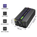 Qoltec Przetwornica napięcia Monolith 1200 MS Wave | 12V na 230V | 600/1200W | USB