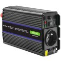 Qoltec Przetwornica napięcia Monolith 600 MS Wave | 12V na 230V | 300/600W | USB