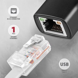 AXAGON ADE-ARC Karta sieciowa Gigabit Ethernet adapter, USB-C 3.2 Gen 1, instalacja automatyczna