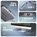 AXAGON HMC-5HL Wieloportowy hub 2x USB-A, 4K HDMI, GLAN, USB 3.2 Gen 1, PD 100W, 15cm USB-C kabel