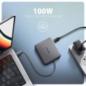 AXAGON HMC-5HL Wieloportowy hub 2x USB-A, 4K HDMI, GLAN, USB 3.2 Gen 1, PD 100W, 15cm USB-C kabel