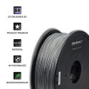 Qoltec Profesjonalny filament do druku 3D | PLA PRO | 1kg | 1.75mm | Srebrny