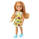 Mattel Lalka Barbie Chelsea Sukienka w serca