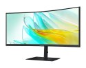 Samsung Monitor 34 cale ViewFinity S65UA VA 3440x1440 UWQHD 21:9 1xHDMI 1xDP 1xUSB-C(90W) 3xUSB 3.0 LAN (RJ45) 5ms 100Hz HAS+PIVOT zakrz