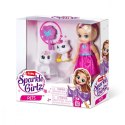 ZURU Sparkle Girlz Lalka Księżniczka 4,7 cala ze zwierzątkami