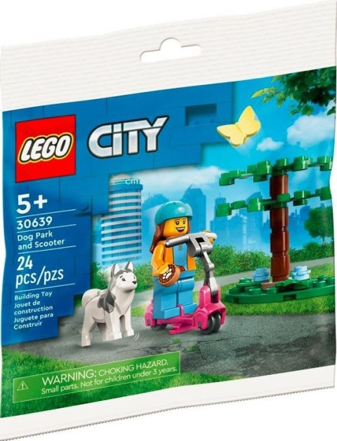 LEGO Klocki City 30639 Wybieg dla psów i hulajnoga