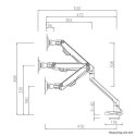 Neomounts Uchwyt biurkowy FPMA-D750BLACK2