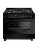 Ravanson Kuchnia gazowo-elektryczna 90 cm KWGE-K90 Cheff Modern Black