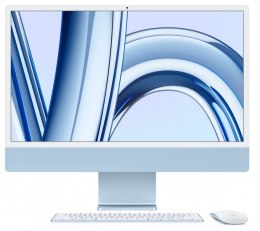 Apple IMac 24 cale: M3 8/10, 8GB, 512GB SSD - Niebieski