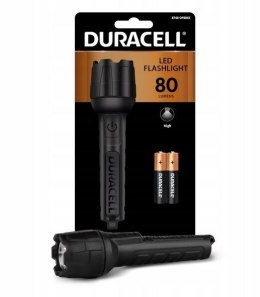 Duracell Latarka gumowa 80 LM 2AAA