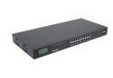 Intellinet Przełącznik Gigabit 16x RJ45, POE+, 2x SFP, LCD, Rack 19