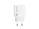 Natec Ładowarka sieciowa Ribera 1x USB-A + 1x USB-C 20W Biała