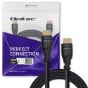 Qoltec Kabel HDMI v2.1 Ultra High Speed 8K | 60Hz | 26AWG | 5m Złoty