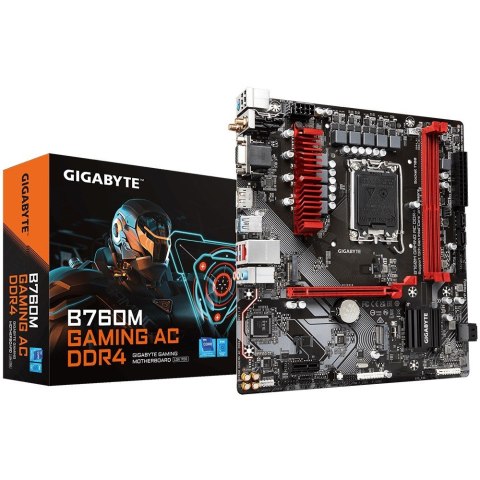 Gigabyte Płyta główna B760M Gaming AC DDR4 s1700 2DDR4 DP/HDMI mATX