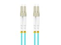 Lanberg Patchcord światłowodowy mm lc/upc-lc/upc duplex 3.0mm om3 50/125 0.5m aqua