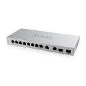 Zyxel Przełącznik 12-Port Gigabit Unmanaged Switch with 8-Port 1G + 2-Port 2.5G + 2-Port SFP+ XGS1010-12-ZZ0102