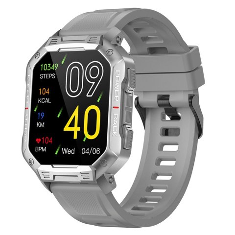 Kumi Smartwatch U3 Pro 1.83 cala 400 mAh srebrny