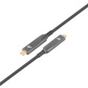 TB Kabel video USB C-C optyczny 4K hybryda 5m