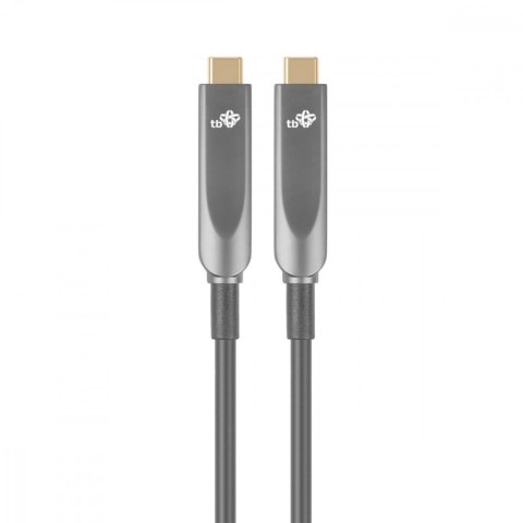 TB Kabel video USB C-C optyczny 4K hybryda 5m