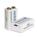 EverActive Akumulator 6F22/9V Li-ion 550 mAh USB-C