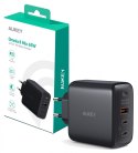 AUKEY PA-B6T Black Omnia II GaN ładowarka sieciowa 3xUSB (2xUSB C+ 1xUSB A) 65W QC PD