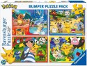 Ravensburger Polska Puzzle 4x100 elementów Pokemon zestaw