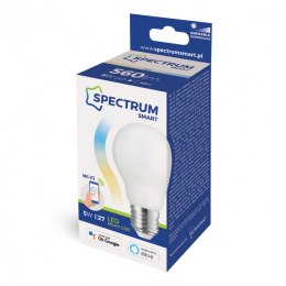 SPECTRUM SMART Żarówka Smart TUYA WiFi GLS 5W MILKY CCT+DIM