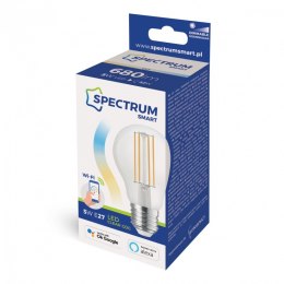 SPECTRUM SMART Żarówka Smart Tuya WiFi GLS 5W COG CLEAR CCT+DIM