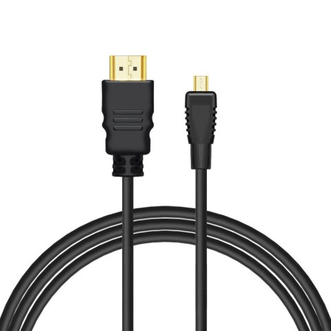 Savio Kabel HDMI (M) - micro HDMI (M) 1,5m CL-177 Czarny