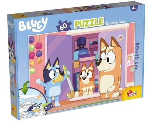 Lisciani Puzzle dwustronne plus 60 elementów Bluey