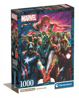 Clementoni Puzzle 1000 elementów Compact Marvel The Avengers